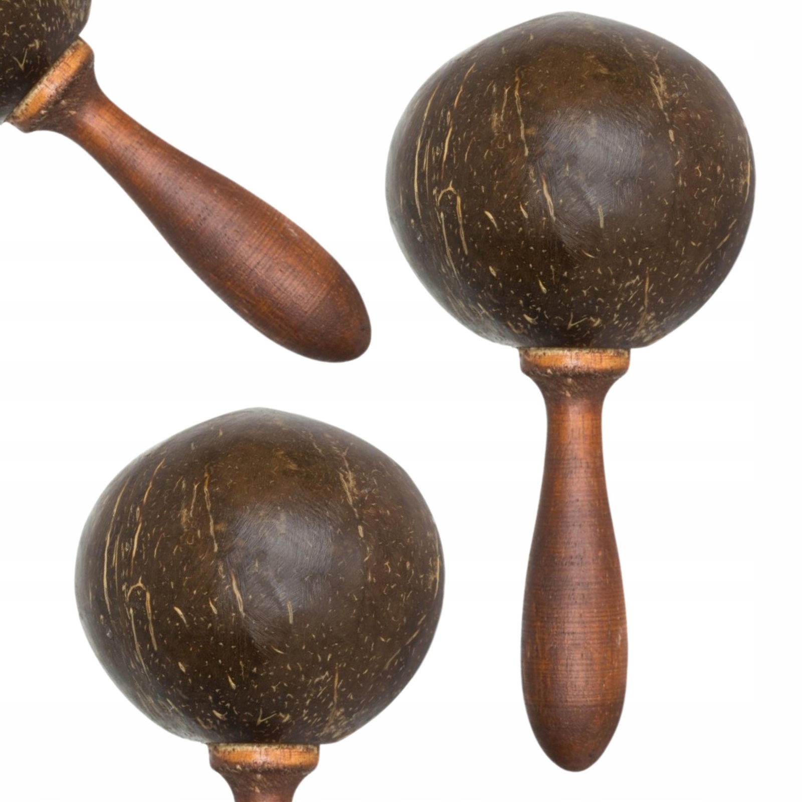 MARAKAS KOKOSOWY MARAKASY DREWNIANE GRZECHOTKA INSTRUMENT