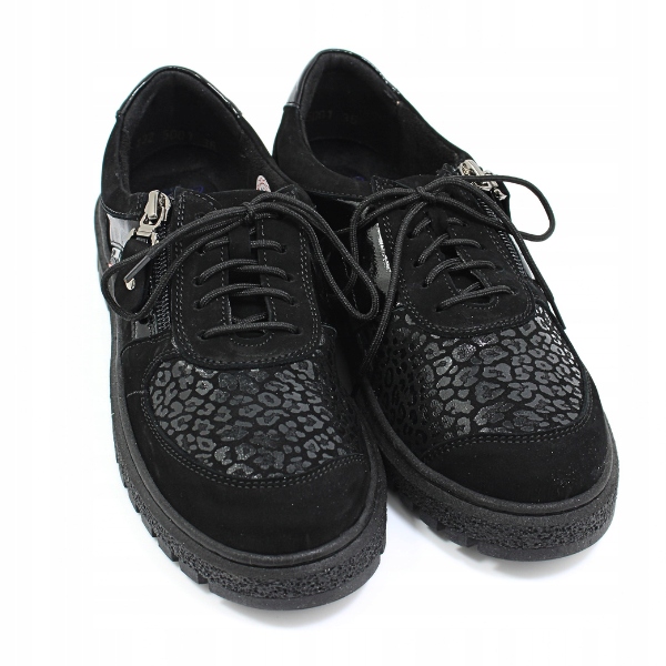 Kožené preventivní polobotky Enna černé 5001/21/S vel 40