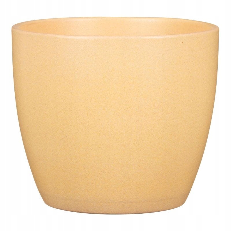 

Żółta osłonka na doniczkę ceramiczna Scheurich 16