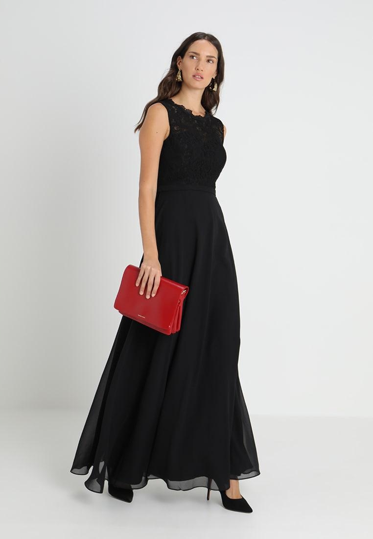 Řasenka Šaty Maxi Černá Krajková Horní Část 38/M Šm M