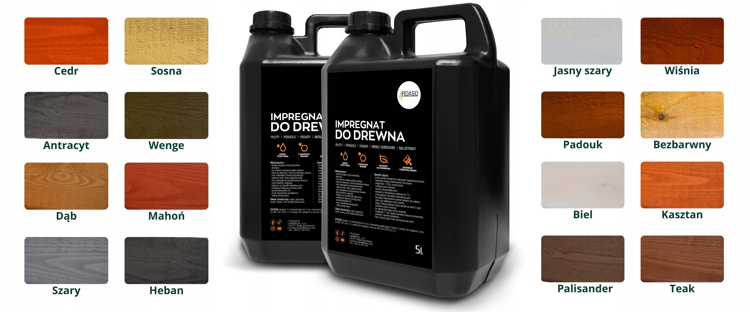 Impregnat dekorativní barva na dřevo 10 l s vosky