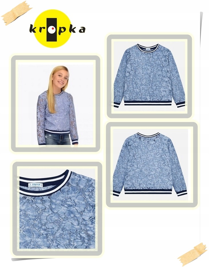 KORONKA NIEBIESKA bluza 6404 MAYORAL 162 cm