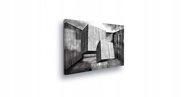Obraz 100x75 Beton geometrie abstrakce prostor hloubka minimalismus