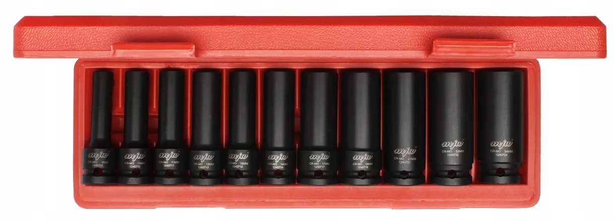 Sada príklepových nástavcov s dlhými príklepovými nástavcami sada 1/2" 8-24 mm