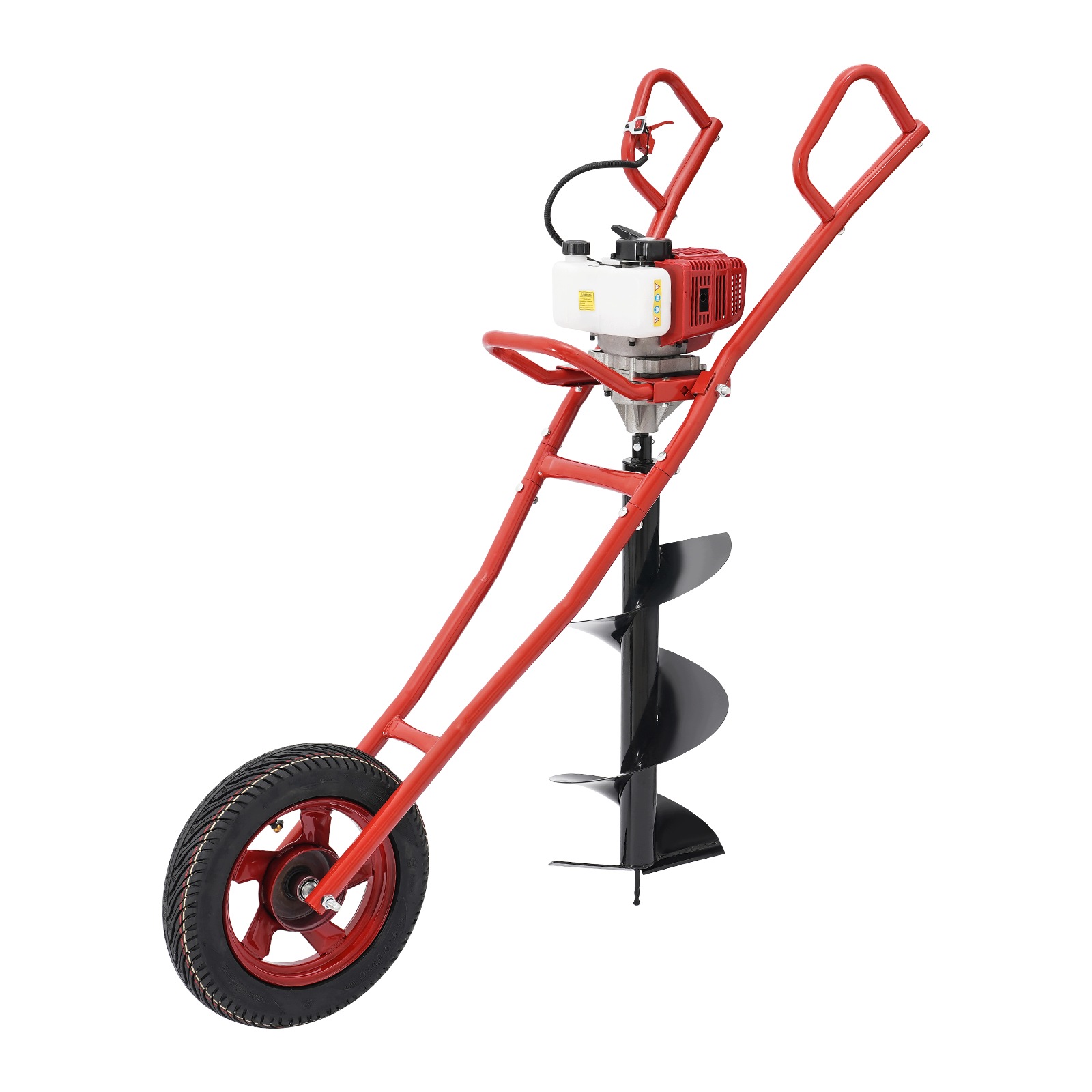 Wiertnica spalinowa 52CC Wiertło 1460W, czerwona