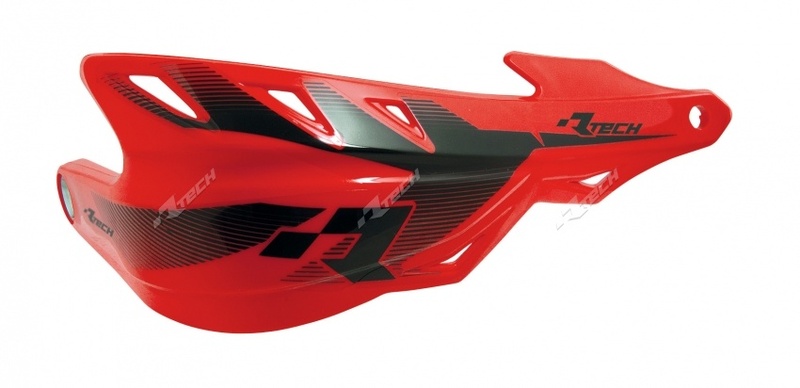 Chrániče rúk Racetech Raptor červené R-KITPMRPRS00
