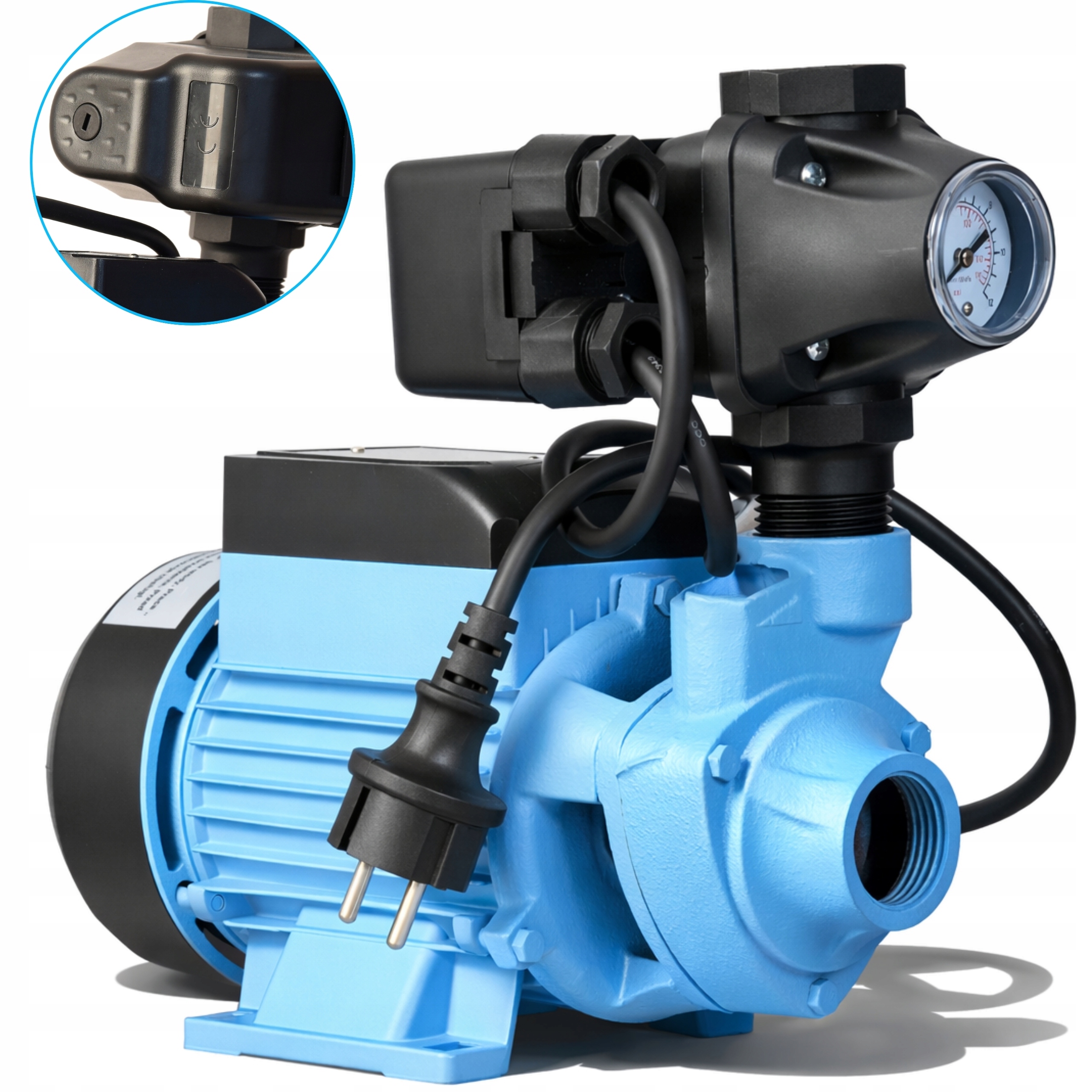 Tichá Pumpa Na Vodu Do Studny 370 W 35 L/min S Příslušenstvím 3V1 Pro Zahradní Zavlažování