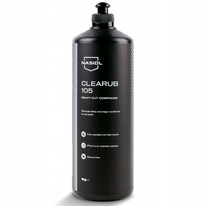 Nasiol CleaRub 105 1kg HEAVY CUT COMPOUND - bardzo agresywna pasta CUTTING