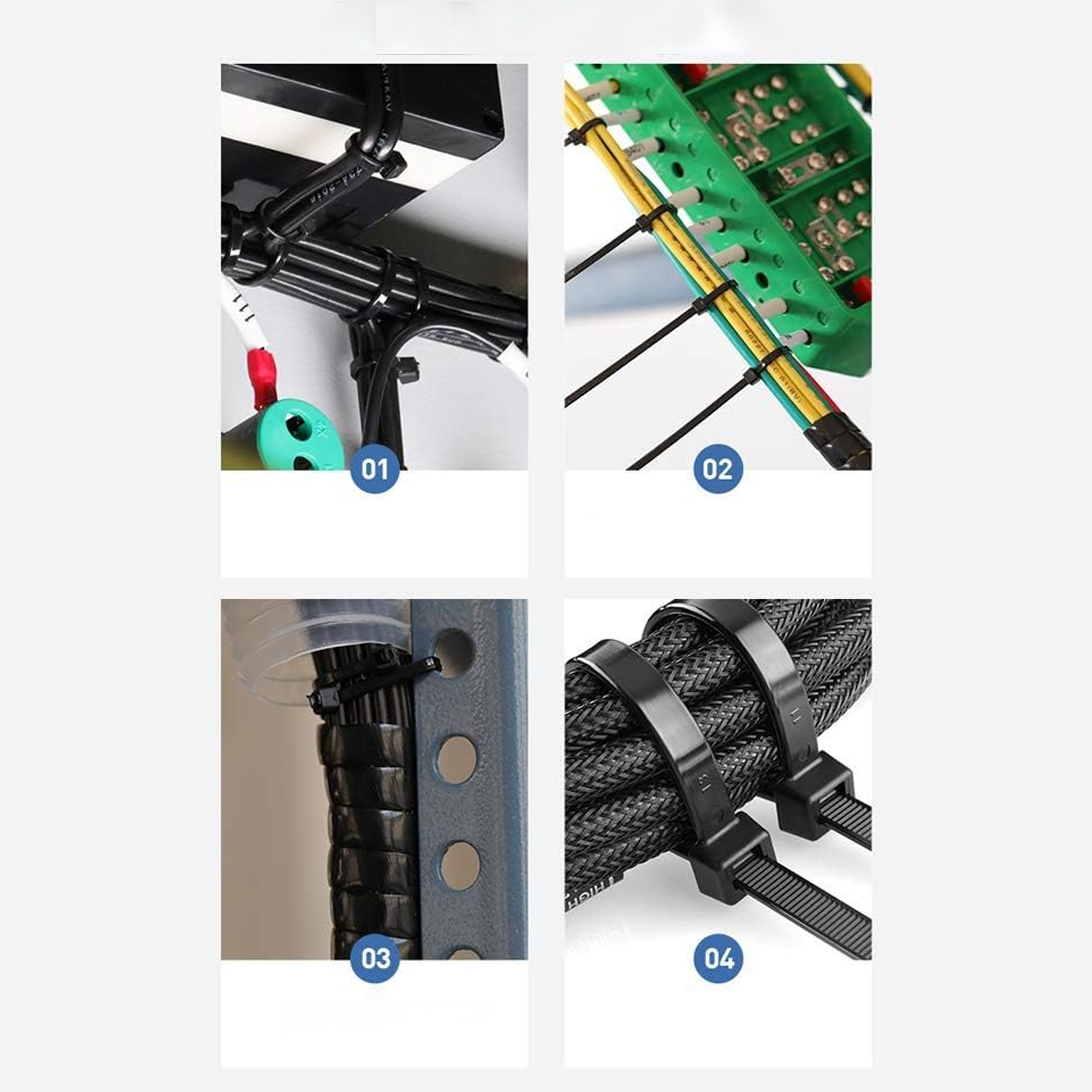 OPASKI ZACIKSOWE TRYTYTKI CZARNE 3,6X150MM 50SZT Szerokość 3.6 mm