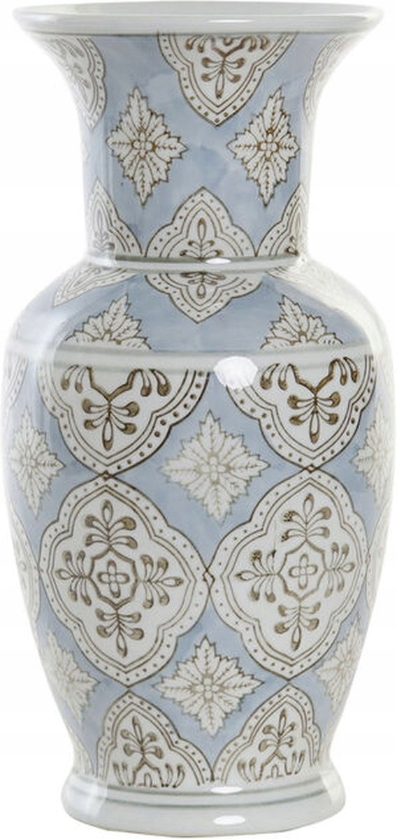 Wazon Porcelanowy Beżowy Blauw Arabski