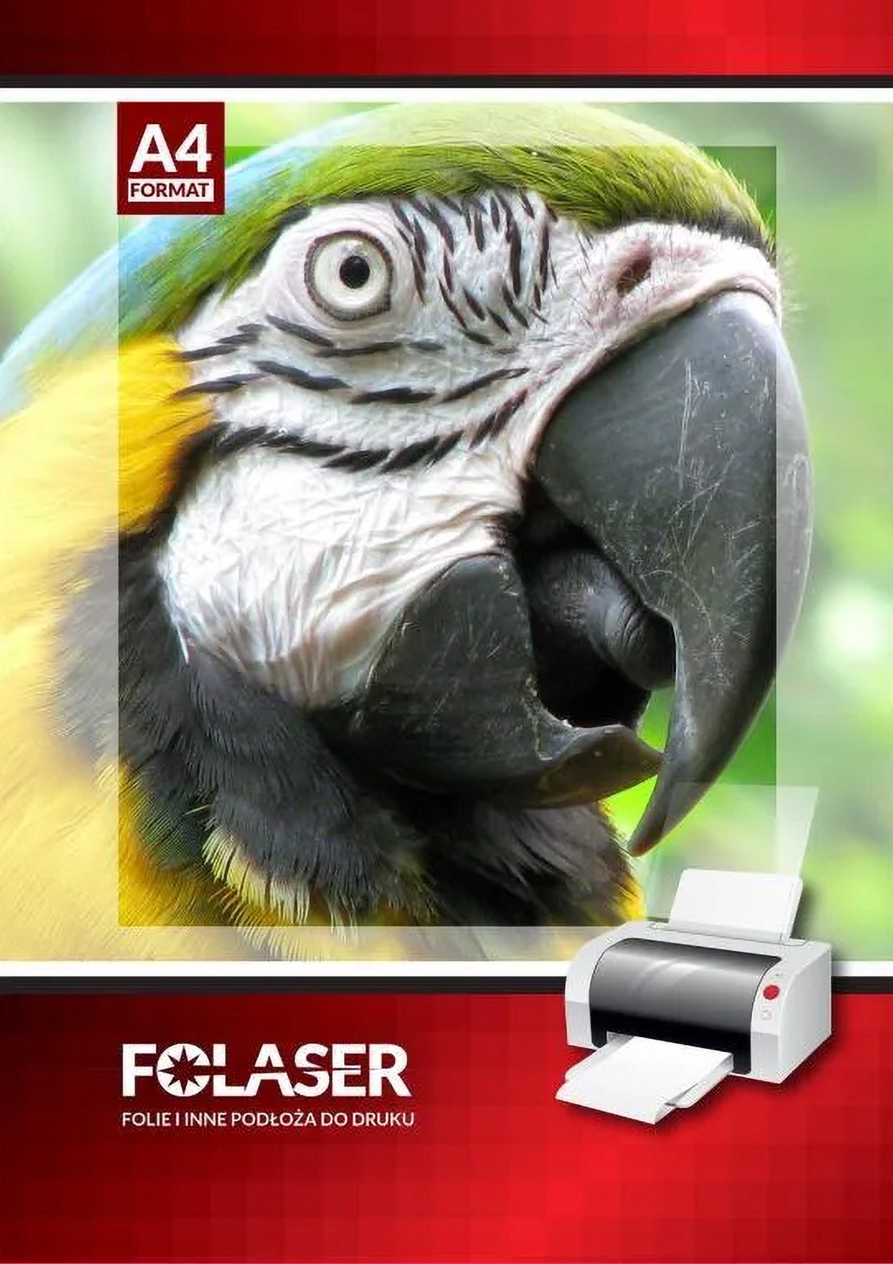 Folia samoprzylepna biała Folaser Ink. Wo do drukarek atramentowych 50A4