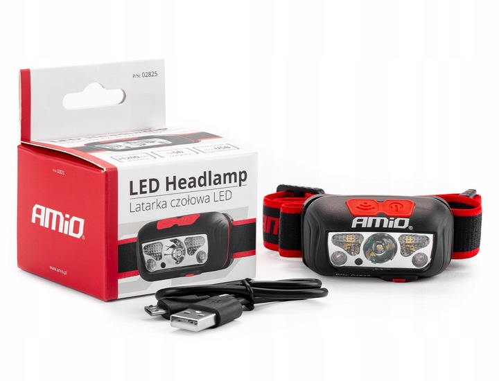 LAMPA LATARKA LED CZOŁOWA WARSZTATOWA TURYSTYCZNA MOCNE DIODY KOMPAKTOWA