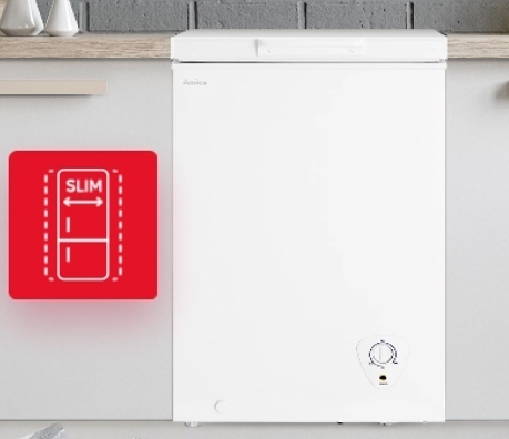 Lodówka Amica FK 2525.4UNTX LED IWxSxG 176x54x55cm SlimSize NOX No Frost nie