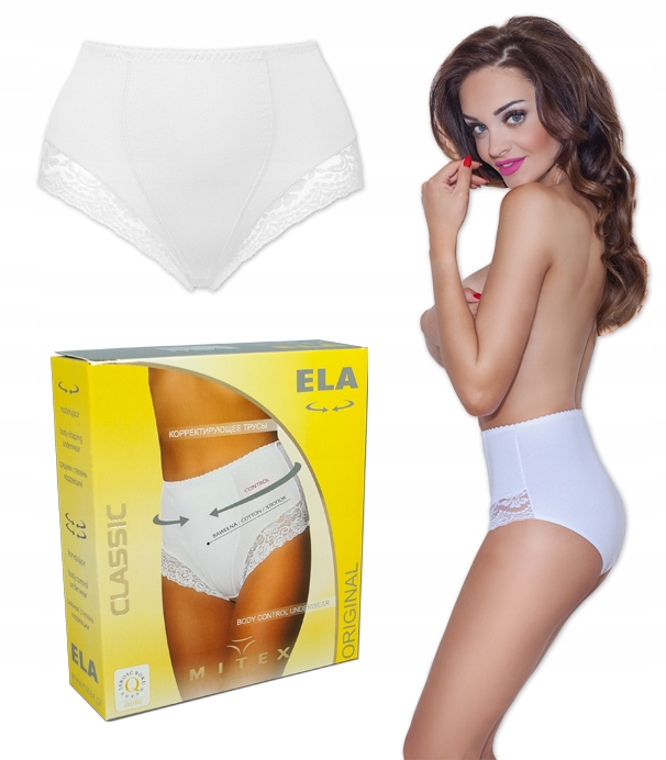 

Białe figi wyszczuplające Damskie Ela Mitex r 5XL