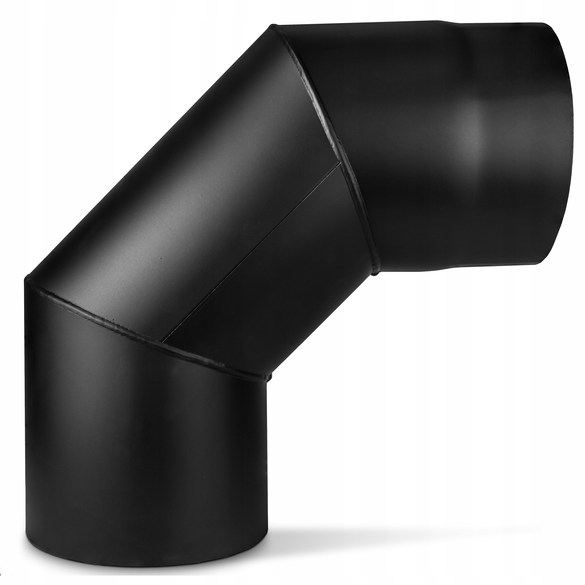 Pevné koleno 90* černé fi 130 2 mm KS130/90-CZ2