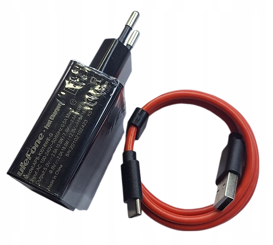 Org Ładowarka Kostka Kabel Usb C Ulefone Armor 2 3 3T 3W 3WT 6E 6S 9 9E 18W