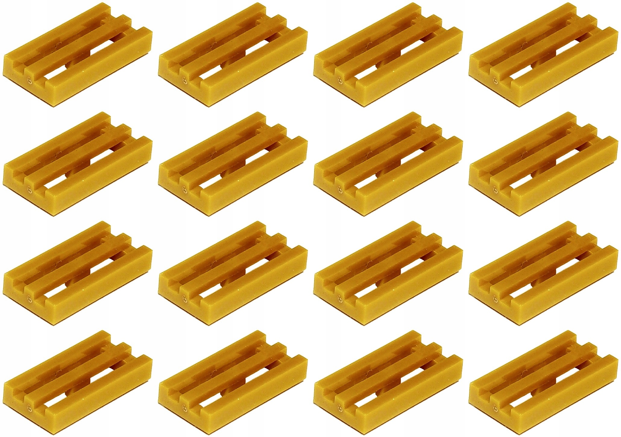

Lego Płytka grill 1x2 perłowy złoty 2412b -16szt