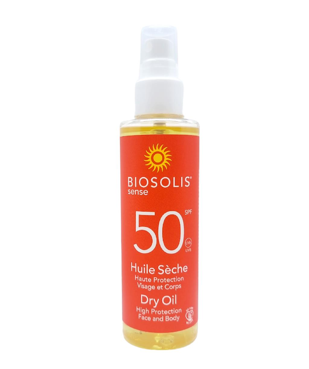 Suchý olej proti slunečnímu záření do těla Spf 50 150 ml Biosolis