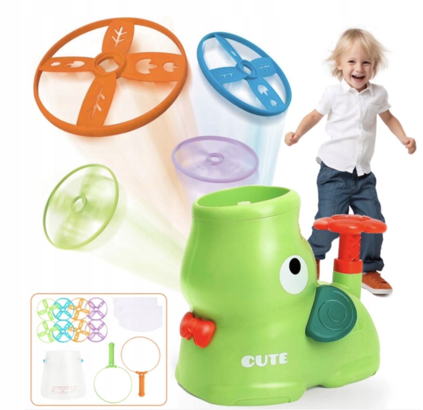 Latająca wyrzutnia dysków Halatua gra na świeżym powietrzu