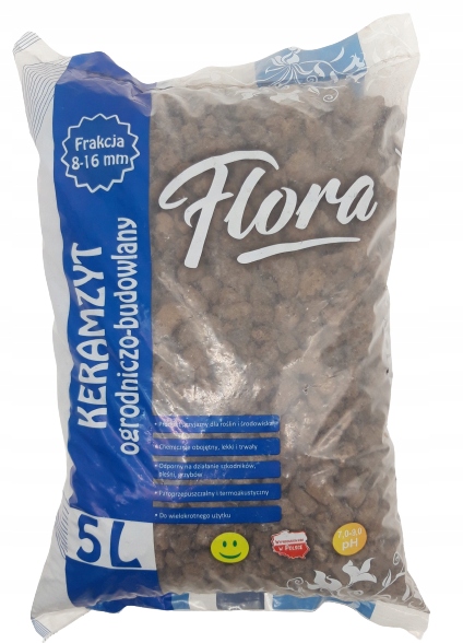 KERAMZYT OGRODNICZY 5L DROBNY DO DONICZEK 10-16 mm