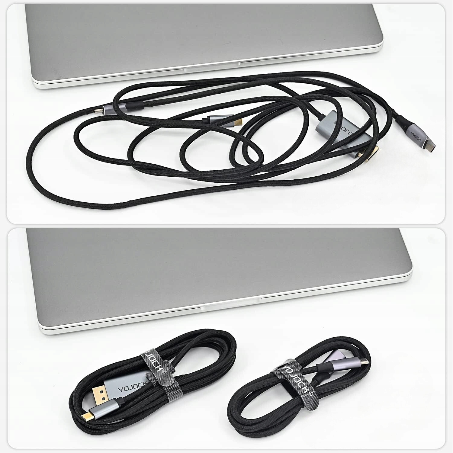 50 SZT. OPASKI KABLOWE NA RZEP 12 CM | ORGANIZER KABLOWY DO DOMU I BIURA Model YOJOCK