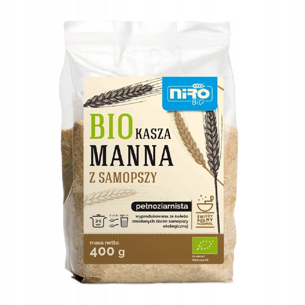 Levně 3X Niro Kaše mana z jednozrnky Bio 400 g