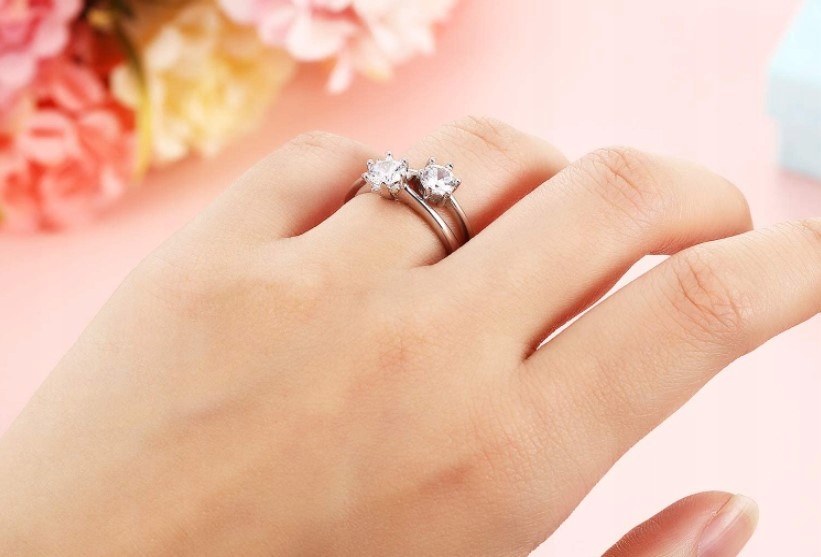 Niewidoczny regulator rozmiaru obrączki 8 szt. Płeć uniseks