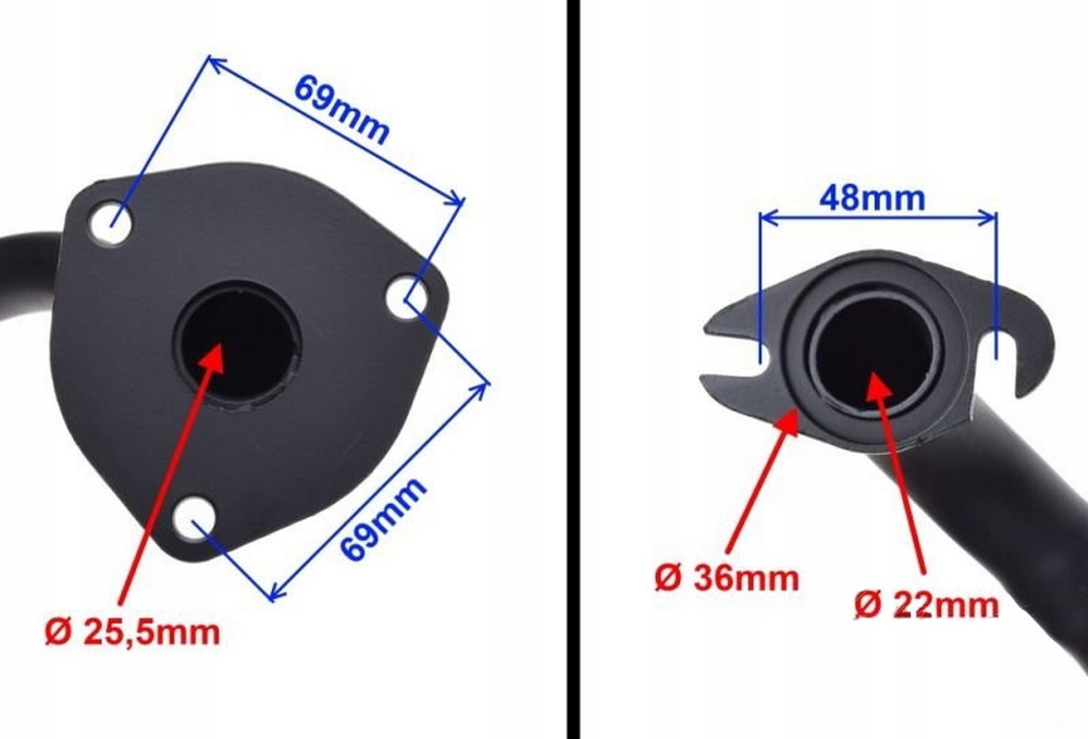 KOLANKO WYDECHU DO SKUTERÓW QT-4 QUEST SHARPY 50 Producent WM motors