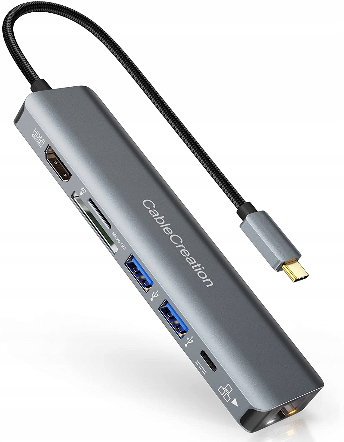 HUB USB-C Thunderbolt 3 4 HDMI 4K 60Hz USB LAN Dell HP Lenovo Asus MacBook