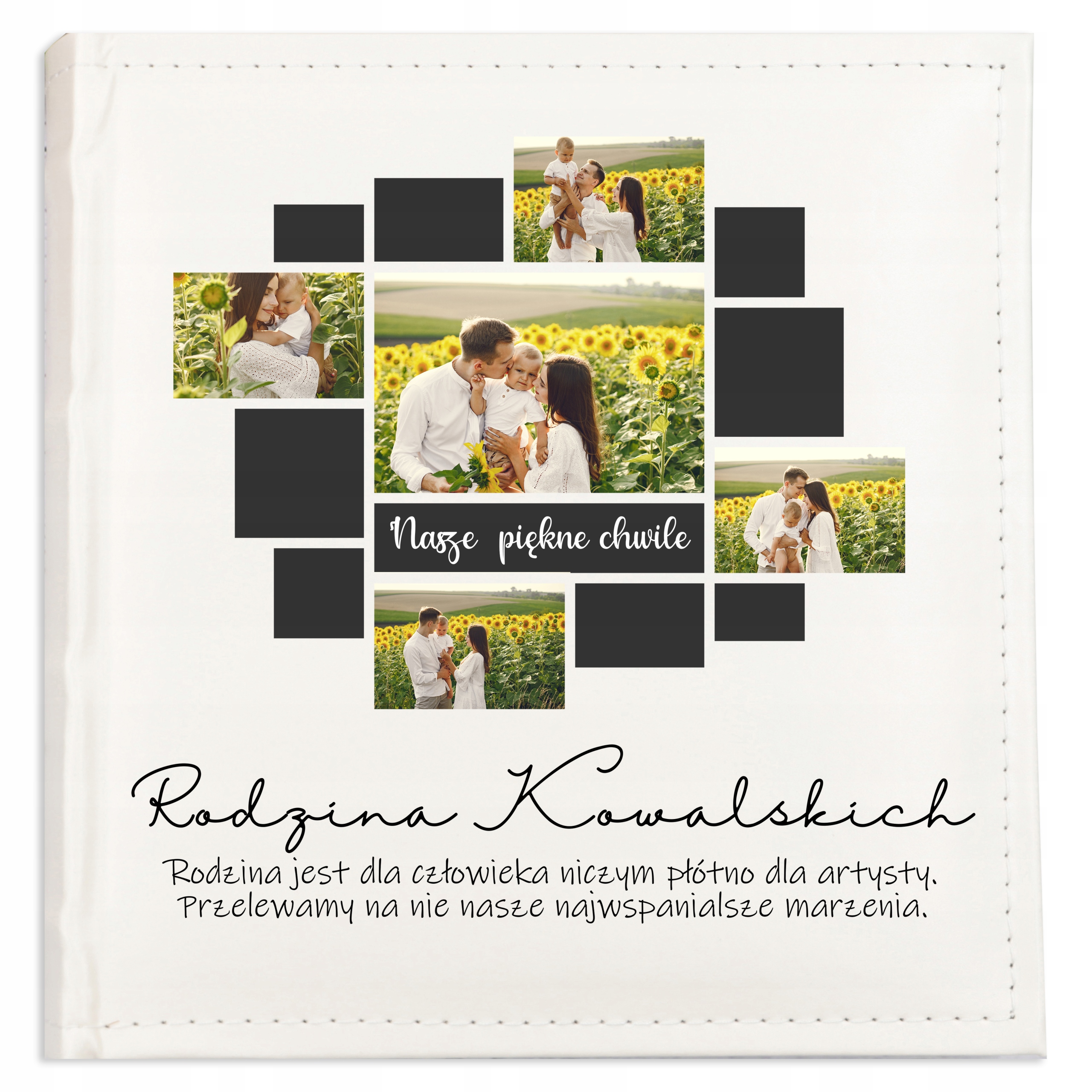 Šitý Rodinný Album na Fotografie s Vlastní Obálkou