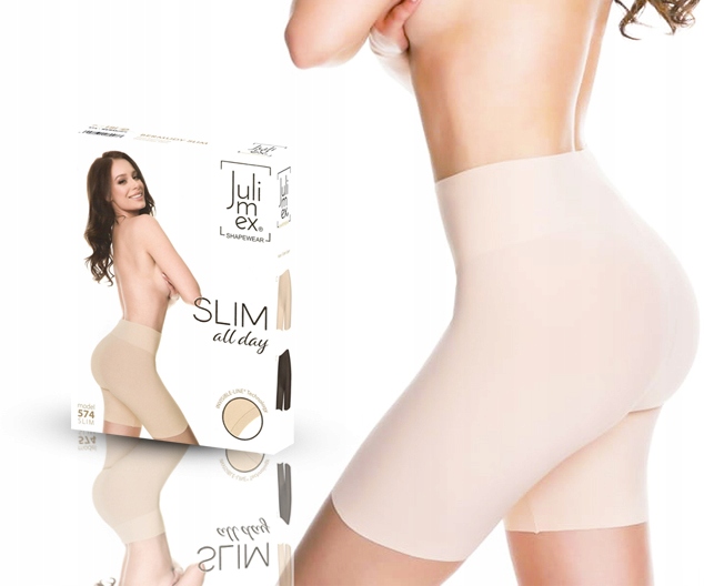 

Bermudy 574 lekkie Julimex wyszczuplające beż XL