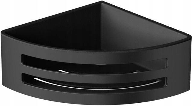 Černá sprchová polička s košíkem Stella 16.038-BB