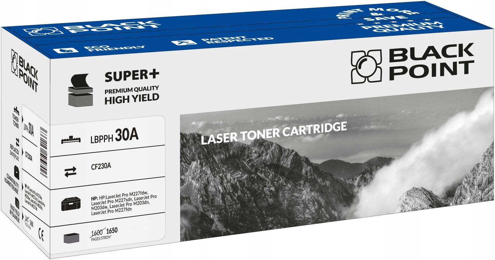 Toner Blackpoint Hp 30A CF230A, 1650 stran
