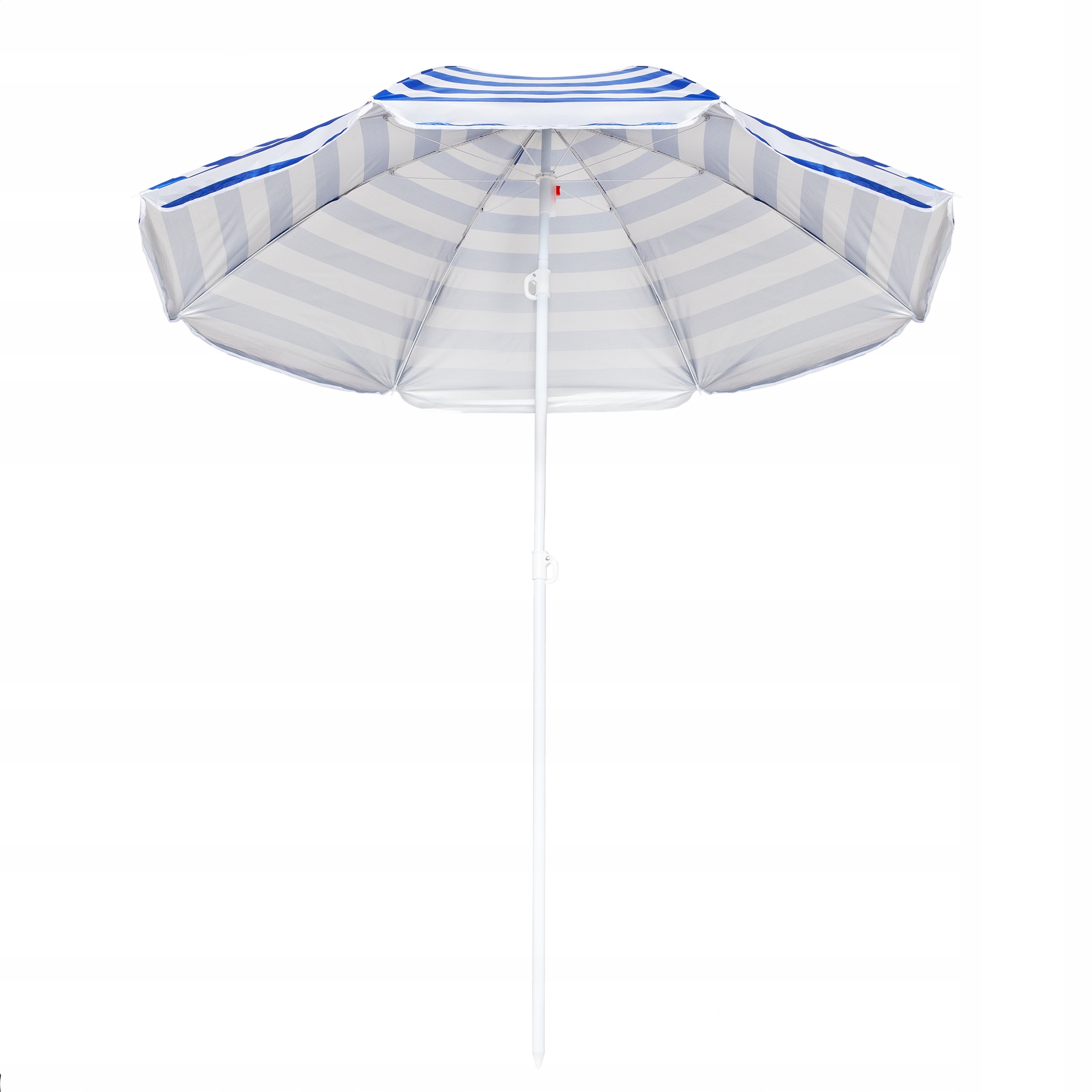 Parasol plażowy ogrodowy składany na balkon 180cm Niebieskie paski — 17