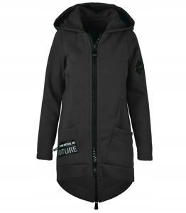 Dlouhá mikina s kapucí parka silná teplá XXL