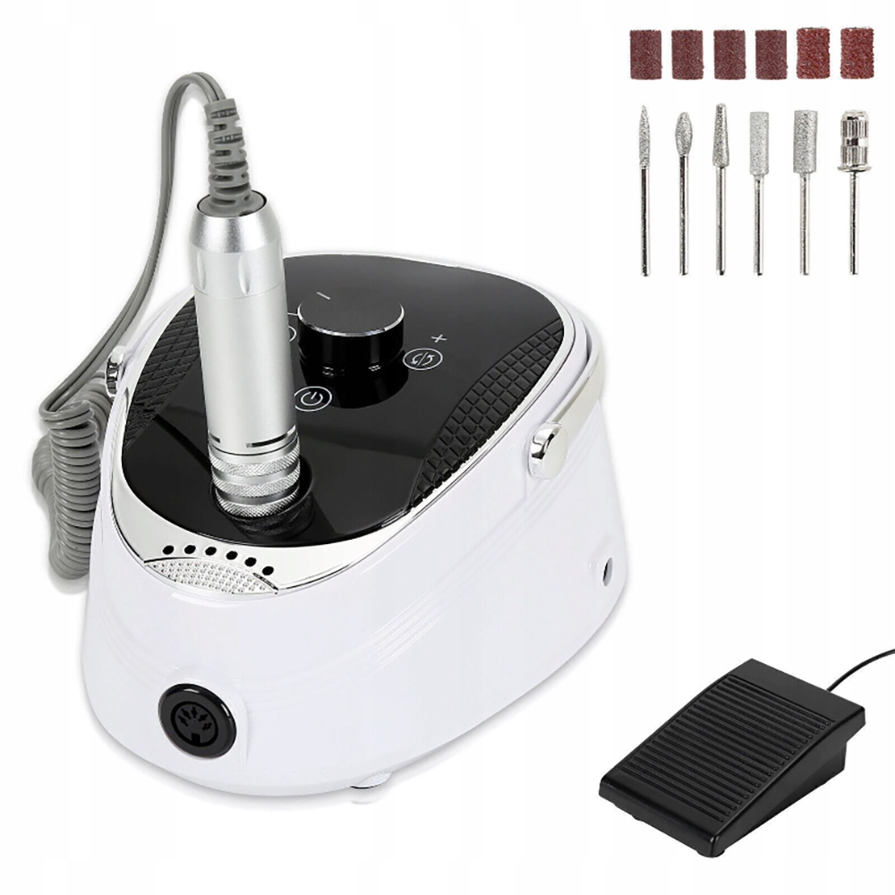 Bruska Na Nehty Manikúra Pedikúra Profesionální Sada Fréz Výkon 50 W