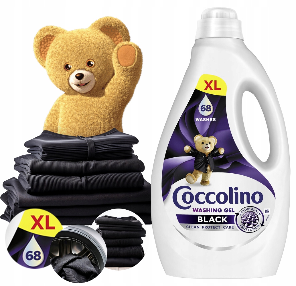 Coccolino Black &amp; Dark Gel na praní černých a tmavých tkanin 2,72L XL