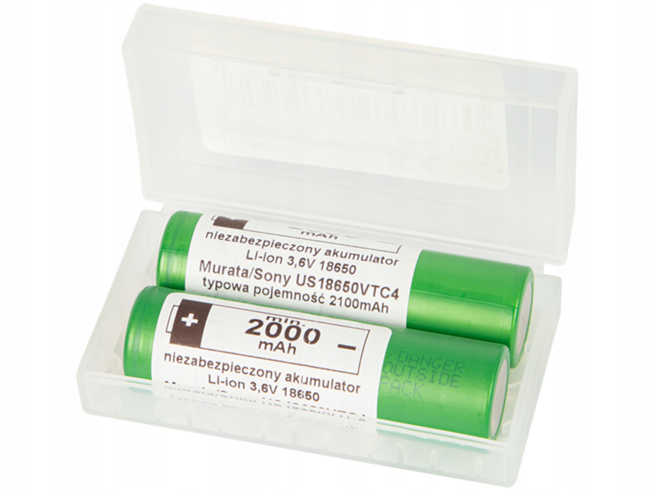 

Akumulator Li-ion 3.6v 2100mAH Us 18650 Sony 2szt