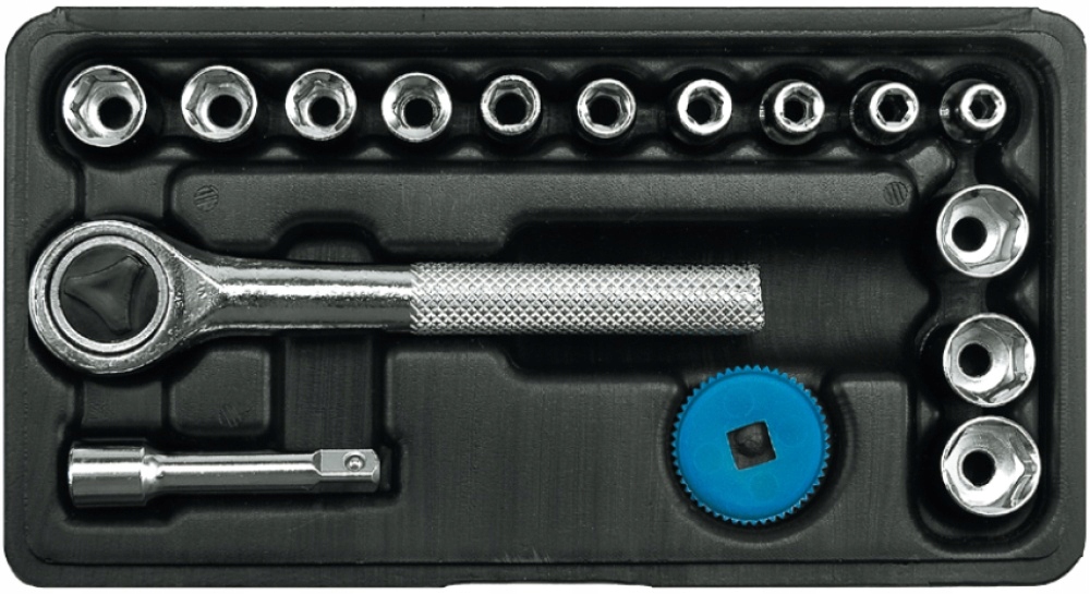 

Zestaw Narzędziowy 1/4 16cz Klucze Nasadowe 4-13mm