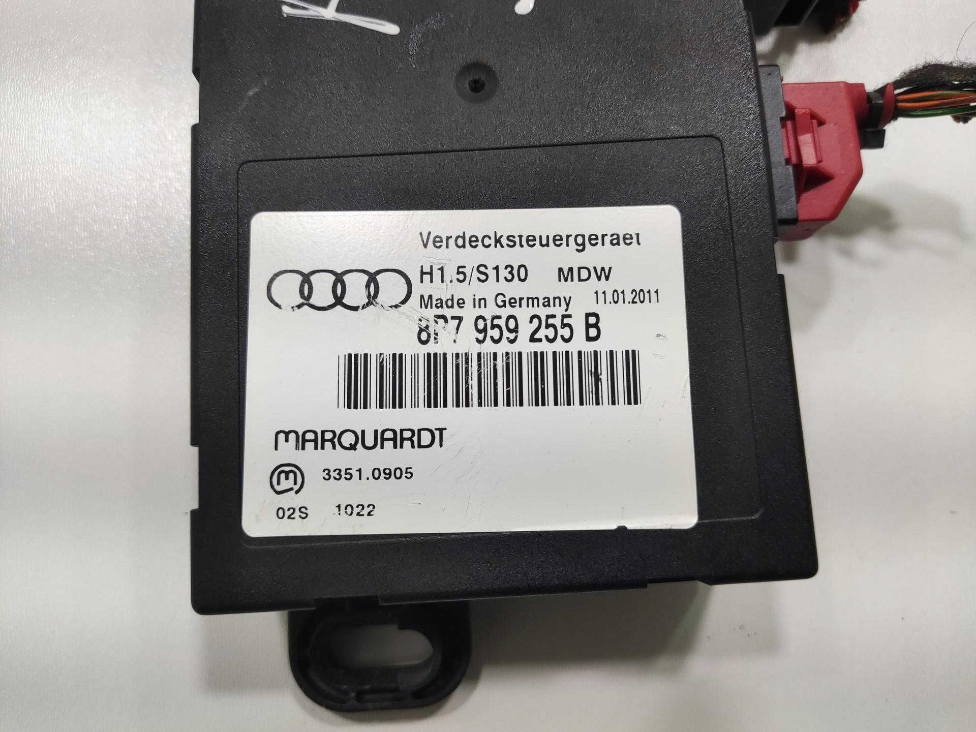 module control unit roofs AUDI A3 8P CABRIO 2008-2013 8P7959255B