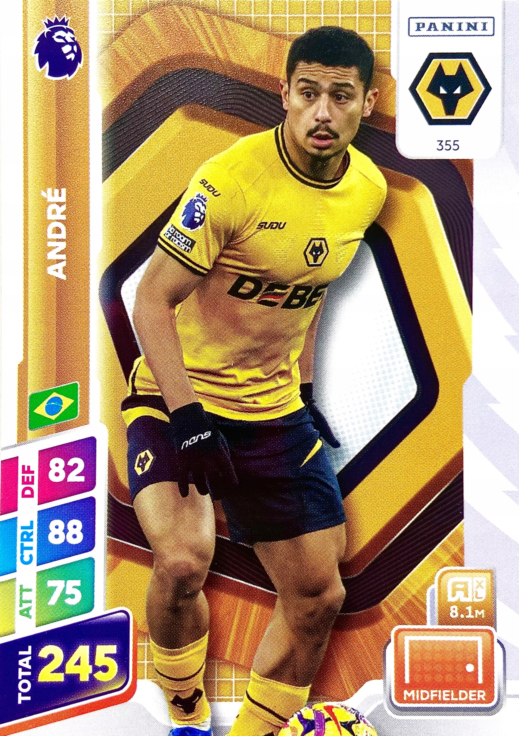Premier League Plus 2025 Base 355 Andre Wolverhampton