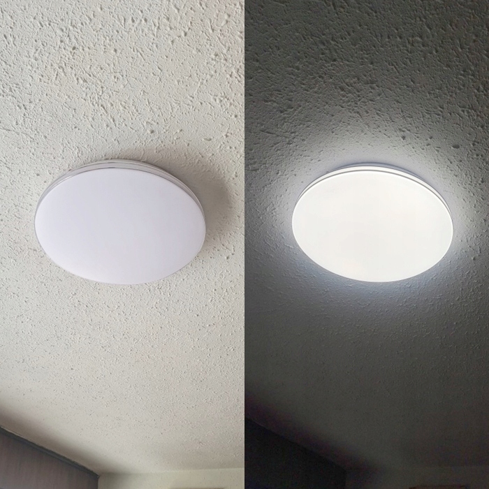 LAMPA DO ŁAZIENKI PLAFON SUFITOWY LED 24W IP44 DEKORACYJNY Z PASKAMI CHROM Styl nowoczesny