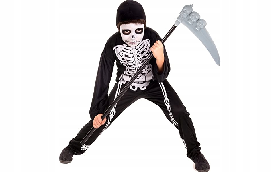 

Kosa Śmierci Kostuchy Kata 100cm Halloween Czaszki