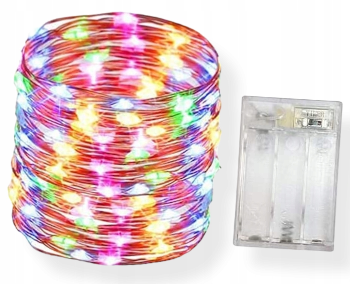 

Lampki Świąteczne Micro Led Multicolor 100 Led