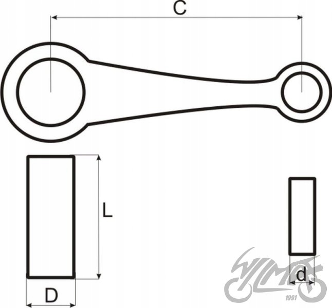 KORBOWÓD WSK125 CN Dopasowanie do pojazdu produkt uniwersalny