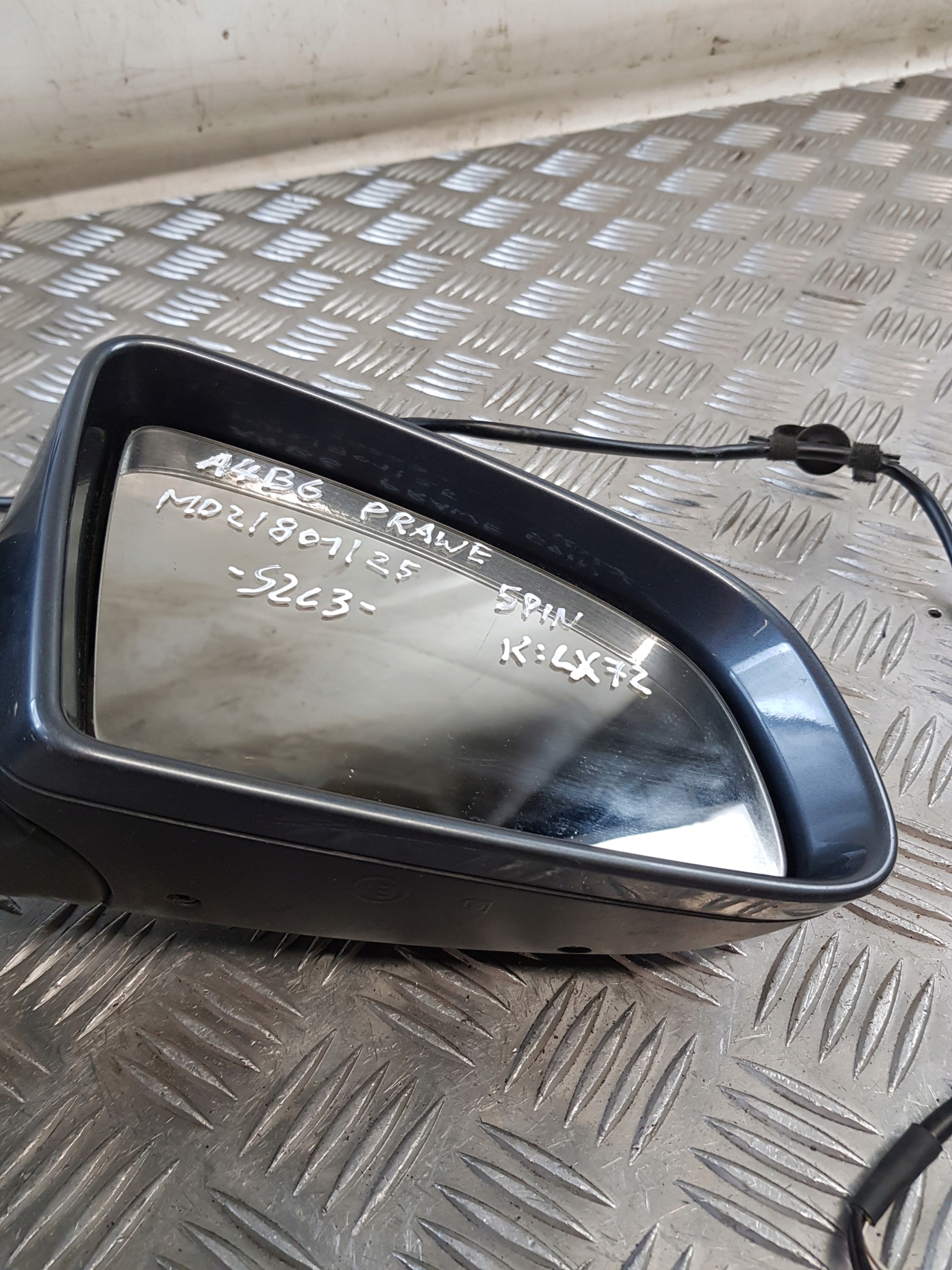 mirror right 5PIN AUDI A4 B6 K: LX7Z EUROPA