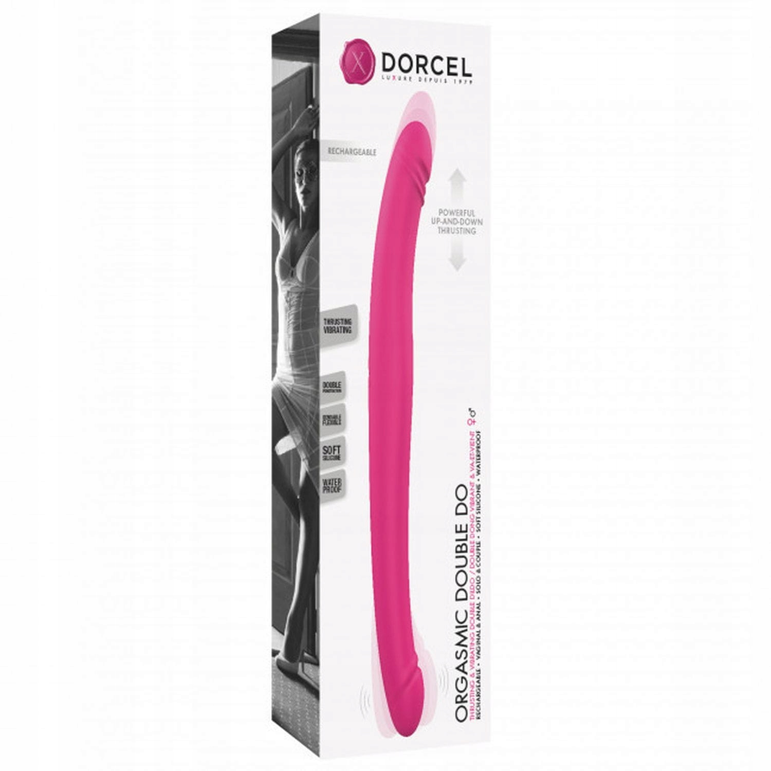 Dwustronny wibrator DORCEL Orgasmic Double Duo 45c Marka Dorcel