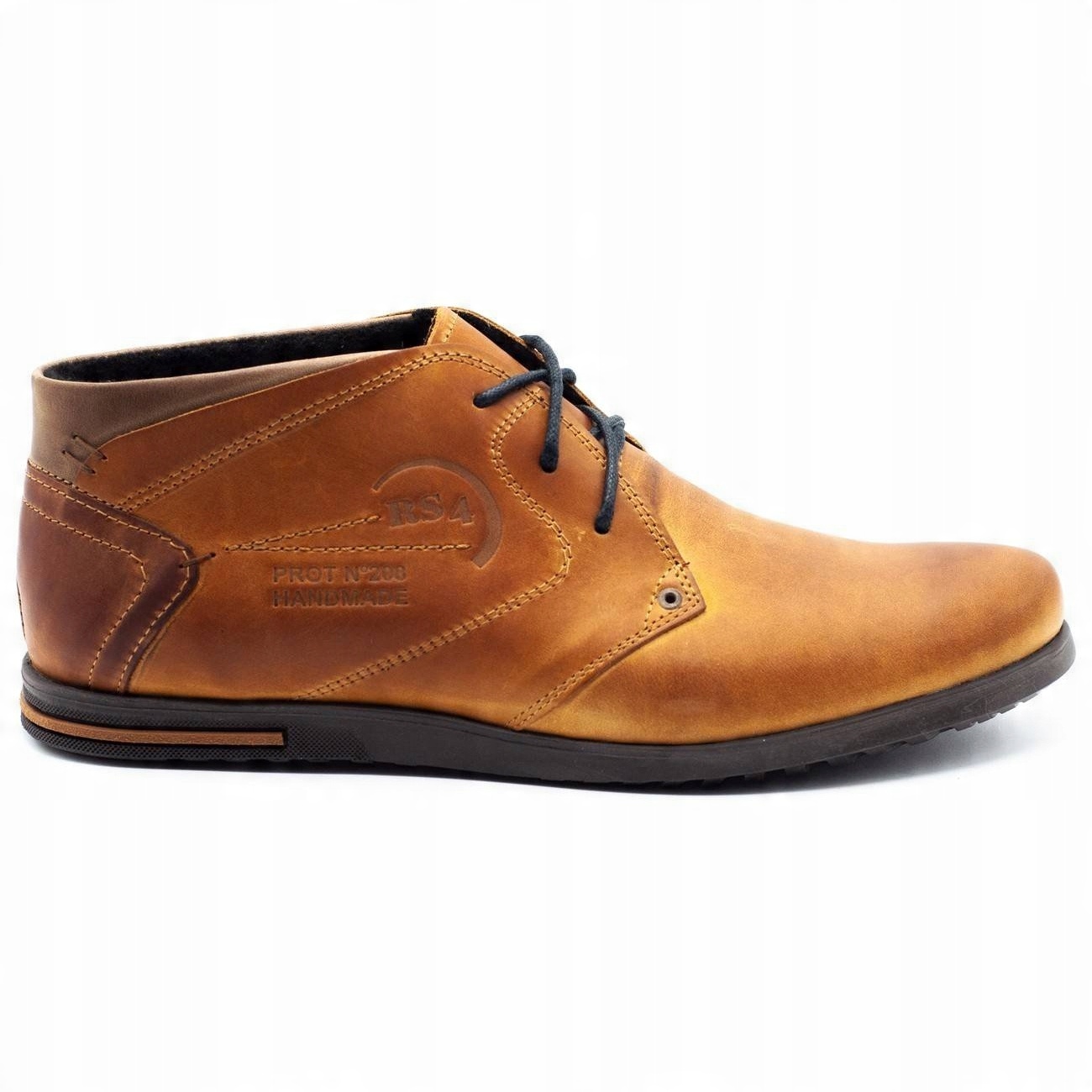 

Pomarańczowe Skóra naturalna Buty Polbut r.45