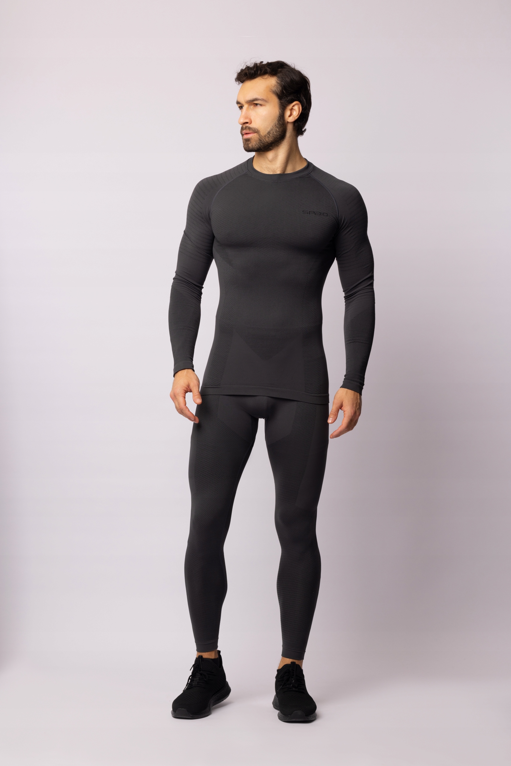 SPAIO Koszula termoaktywna PLAY grey/black r. XL Rozmiar XL