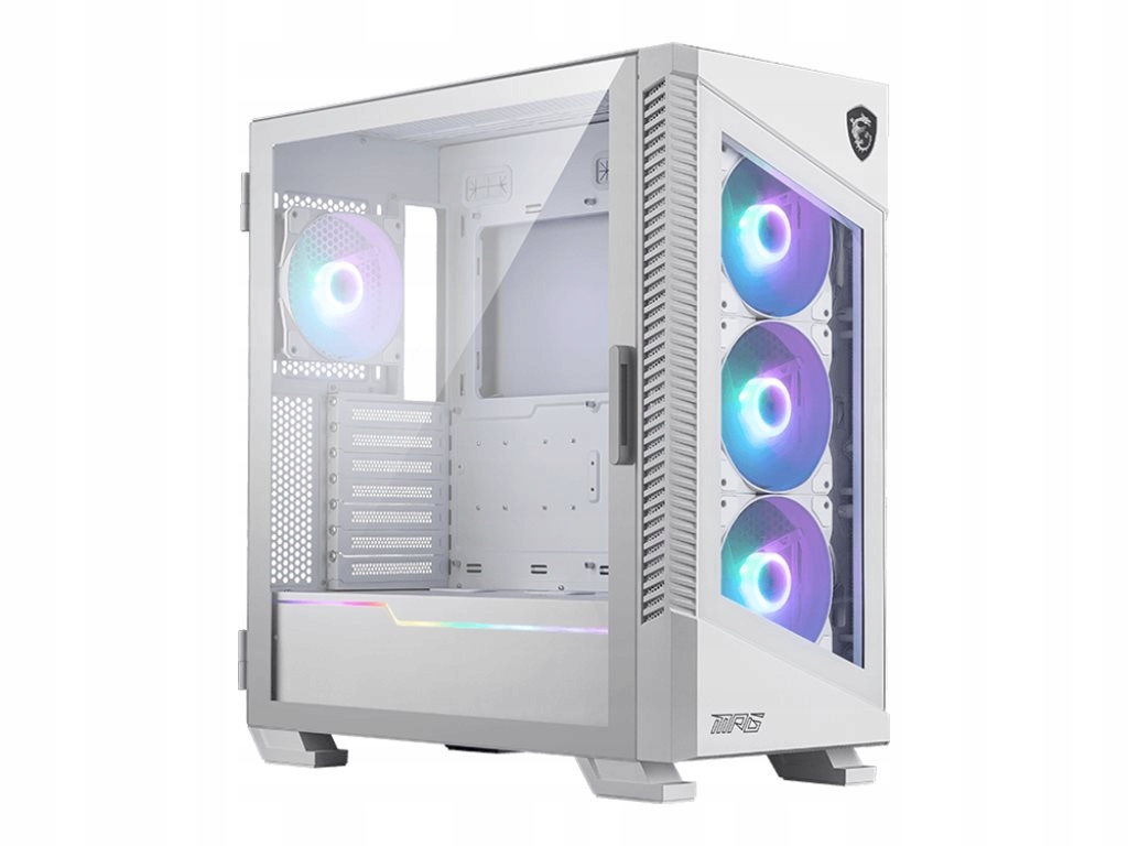 Msi Mpg Velox 100R White Obudowa Pc, Mid-Tower, Usb 3.2, wyjście audio, wej